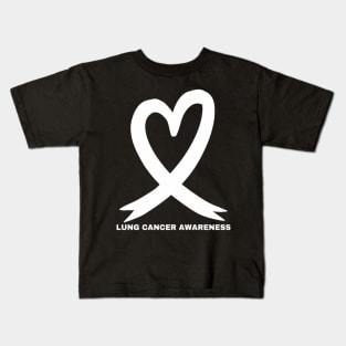 In November We Wear White Lung Cancer Awareness Month 2024 Kids T-Shirt